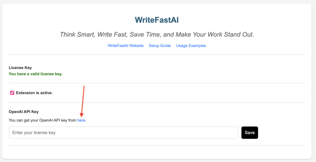 Open AI API key